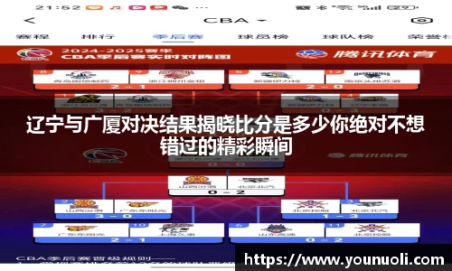 辽宁与广厦对决结果揭晓比分是多少你绝对不想错过的精彩瞬间